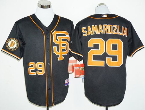 Jeff Samardzija San Francisco Giants black jersey