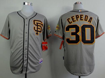Orlando Cepeda San Francisco Giants grey jersey