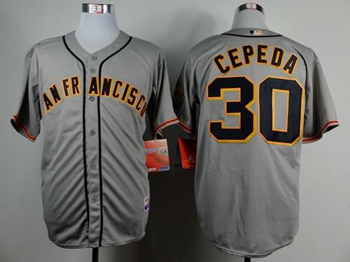 Orlando Cepeda San Francisco Giants grey Road jersey