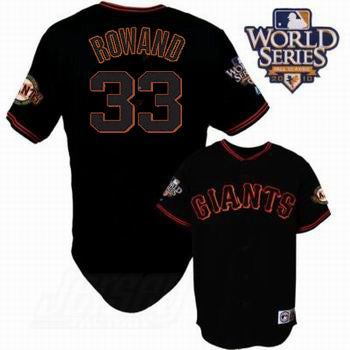 Aaron Rowand San Francisco Giants black jersey