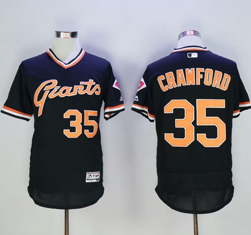 Brandon Crawford San Francisco Giants black Authentic jersey