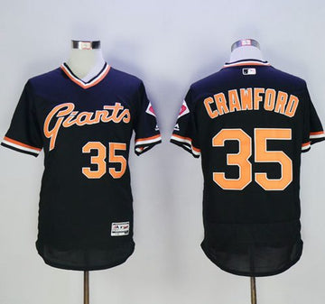 Brandon Crawford San Francisco Giants black Authentic jersey