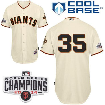 Brandon Crawford San Francisco Giants cream jersey