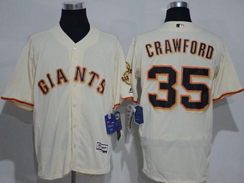 Brandon Crawford San Francisco Giants cream Authentic jersey