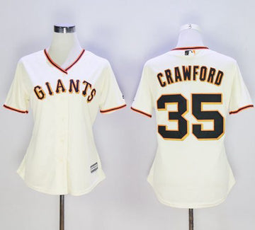 Brandon Crawford San Francisco Giants cream Home jersey