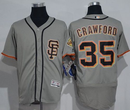 Brandon Crawford San Francisco Giants grey Authentic jersey