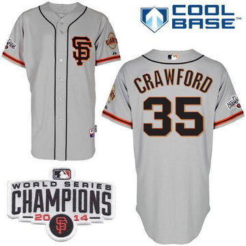 Brandon Crawford San Francisco Giants grey Road jersey