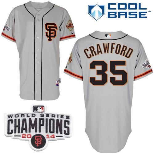 Brandon Crawford San Francisco Giants grey Road jersey