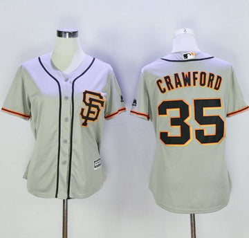 Brandon Crawford San Francisco Giants grey Road jersey