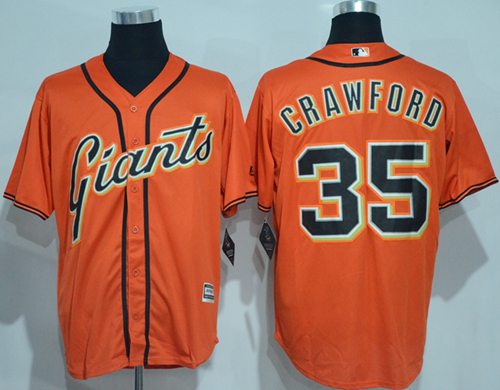 Brandon Crawford San Francisco Giants orange Alternate jersey