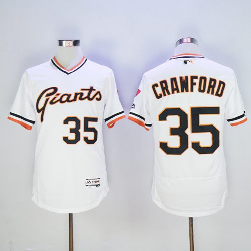 Brandon Crawford San Francisco Giants white Authentic jersey