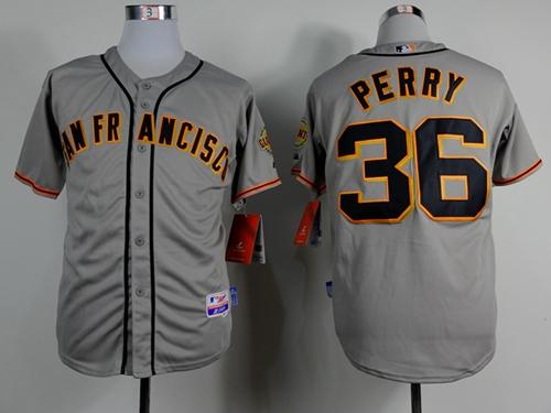 Gaylord Perry San Francisco Giants grey Road jersey
