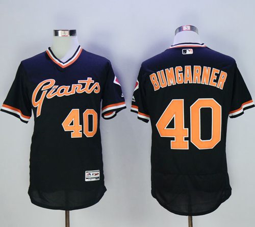 Madison Bumgarner San Francisco Giants black Authentic jersey