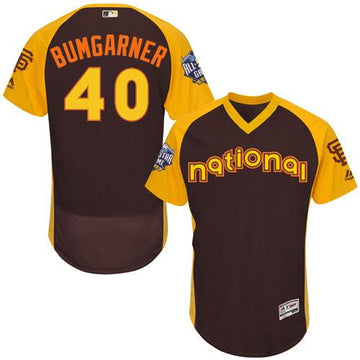 Madison Bumgarner San Francisco Giants brown All-Star jersey