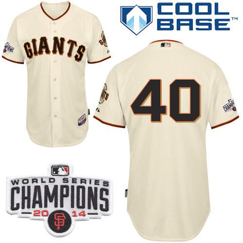 Madison Bumgarner San Francisco Giants cream jersey