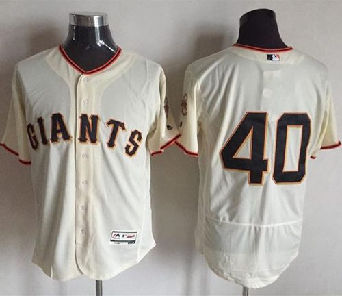 Madison Bumgarner San Francisco Giants cream Authentic jersey