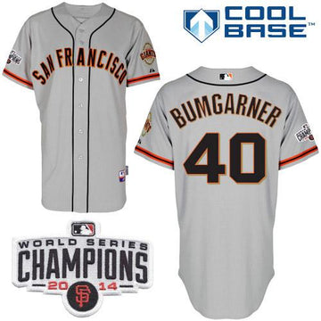 Madison Bumgarner San Francisco Giants grey jersey