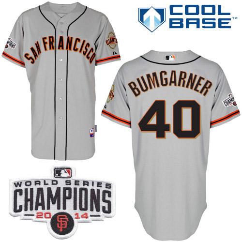 Madison Bumgarner San Francisco Giants grey jersey