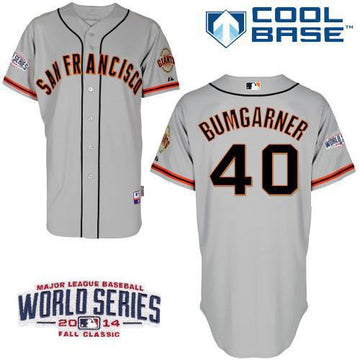 Madison Bumgarner San Francisco Giants grey jersey