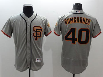 Madison Bumgarner San Francisco Giants grey Authentic jersey