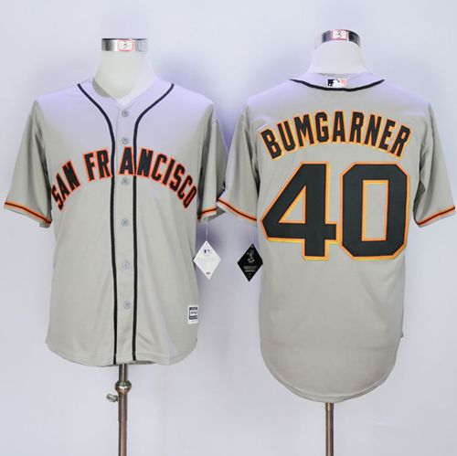 Madison Bumgarner San Francisco Giants grey Road jersey