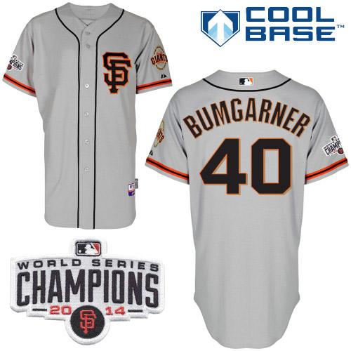 Madison Bumgarner San Francisco Giants grey Road jersey