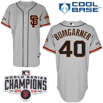Madison Bumgarner San Francisco Giants grey Road jersey