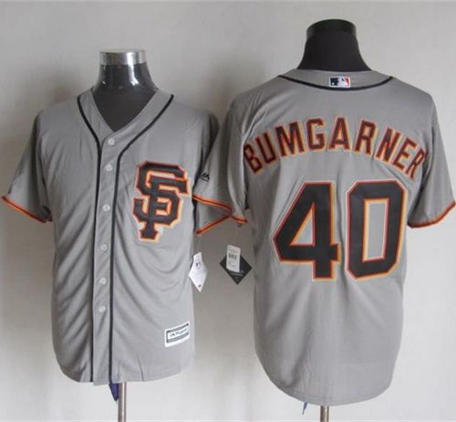 Madison Bumgarner San Francisco Giants grey Road jersey