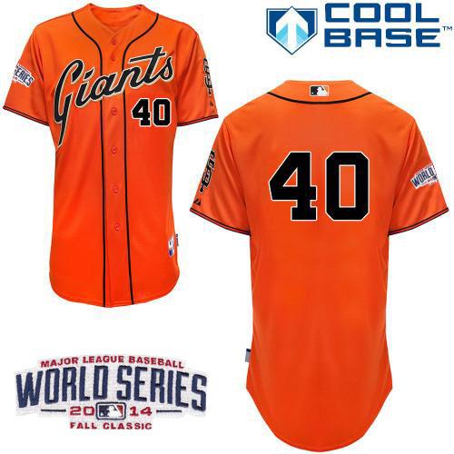 Madison Bumgarner San Francisco Giants orange jersey