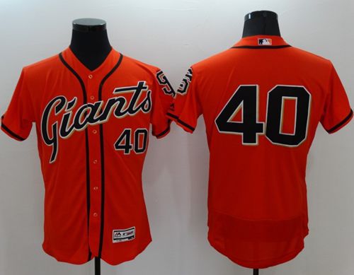 Madison Bumgarner San Francisco Giants orange Authentic jersey