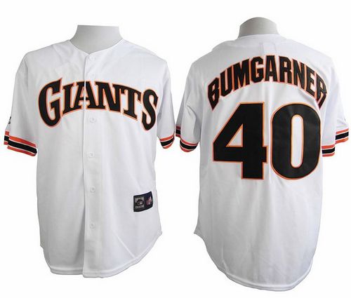 Madison Bumgarner San Francisco Giants white jersey