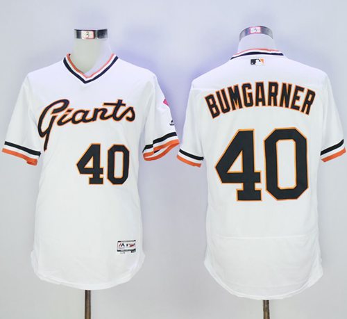 Madison Bumgarner San Francisco Giants white Authentic jersey