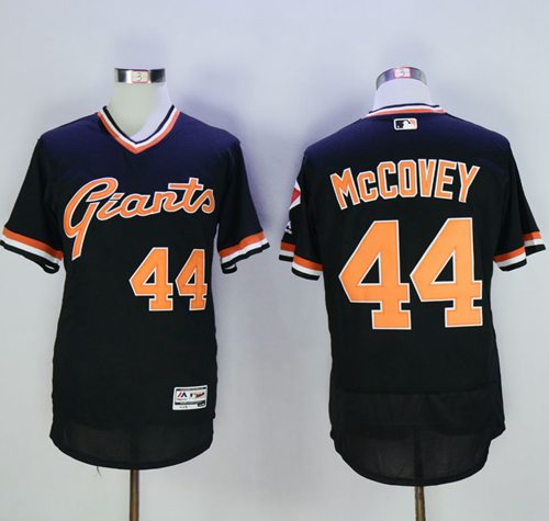 Willie McCovey San Francisco Giants black Authentic jersey