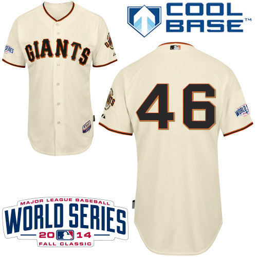 Santiago Casilla San Francisco Giants cream Home jersey
