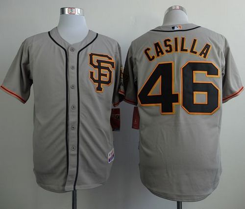 Santiago Casilla San Francisco Giants grey Road jersey