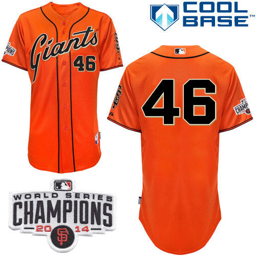 Santiago Casilla San Francisco Giants orange Alternate jersey