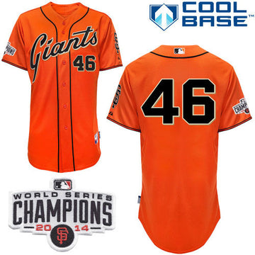 Santiago Casilla San Francisco Giants orange Alternate jersey