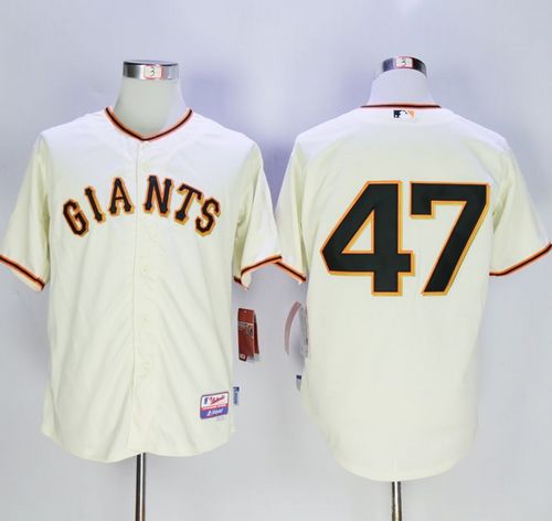 Johnny Cueto San Francisco Giants cream jersey