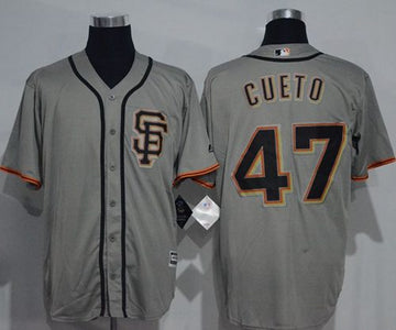 Johnny Cueto San Francisco Giants grey Road jersey