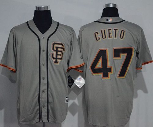 Johnny Cueto San Francisco Giants grey Road jersey