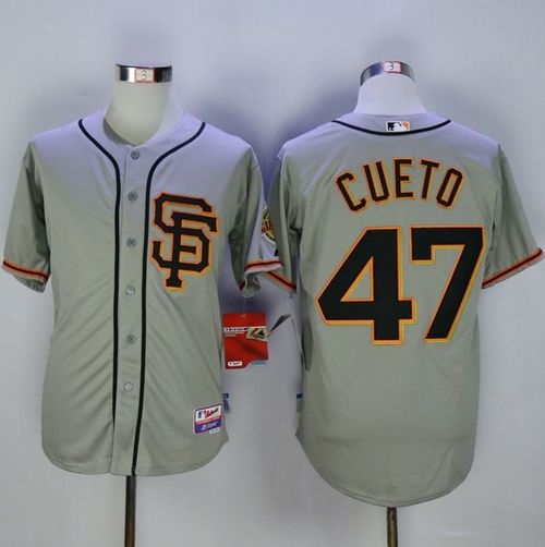 Johnny Cueto San Francisco Giants grey Road jersey