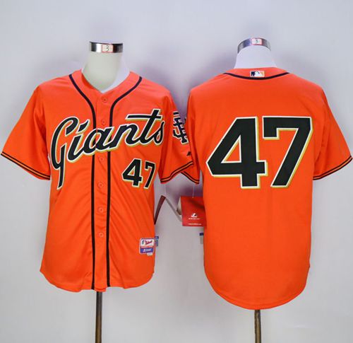 Johnny Cueto San Francisco Giants orange Alternate jersey