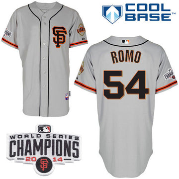 Sergio Romo San Francisco Giants grey Road jersey