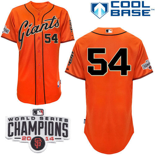 Sergio Romo San Francisco Giants orange jersey