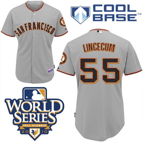 Tim Lincecum San Francisco Giants grey jersey