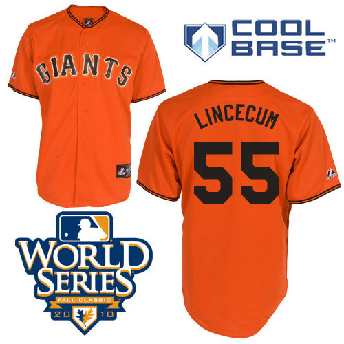 Tim Lincecum San Francisco Giants orange jersey