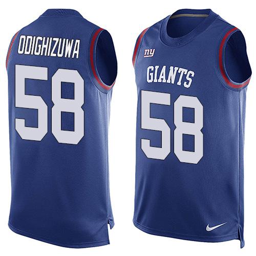 Owa Odighizuwa New York Giants royal jersey