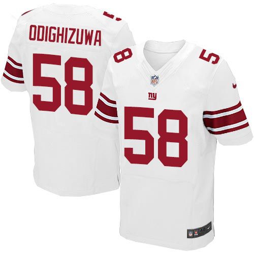 Owa Odighizuwa New York Giants white Elite jersey