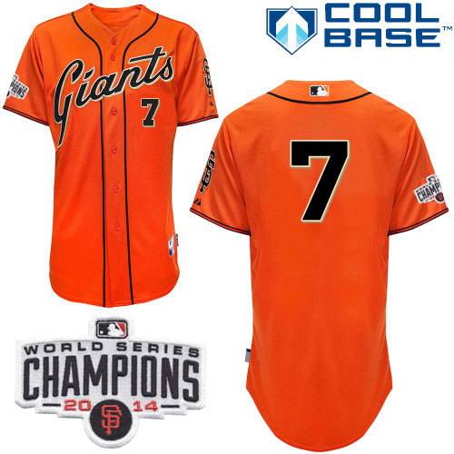 Gregor Blanco San Francisco Giants orange Alternate jersey