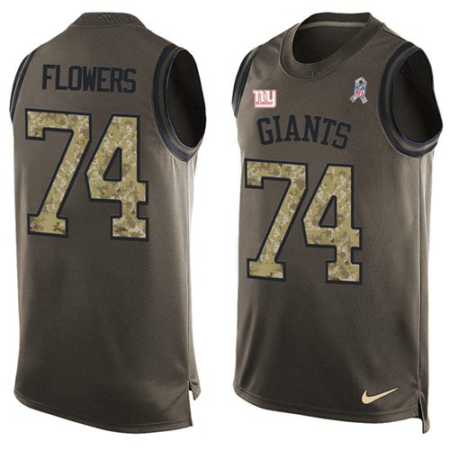 Ereck Flowers New York Giants green Salute To Service jersey
